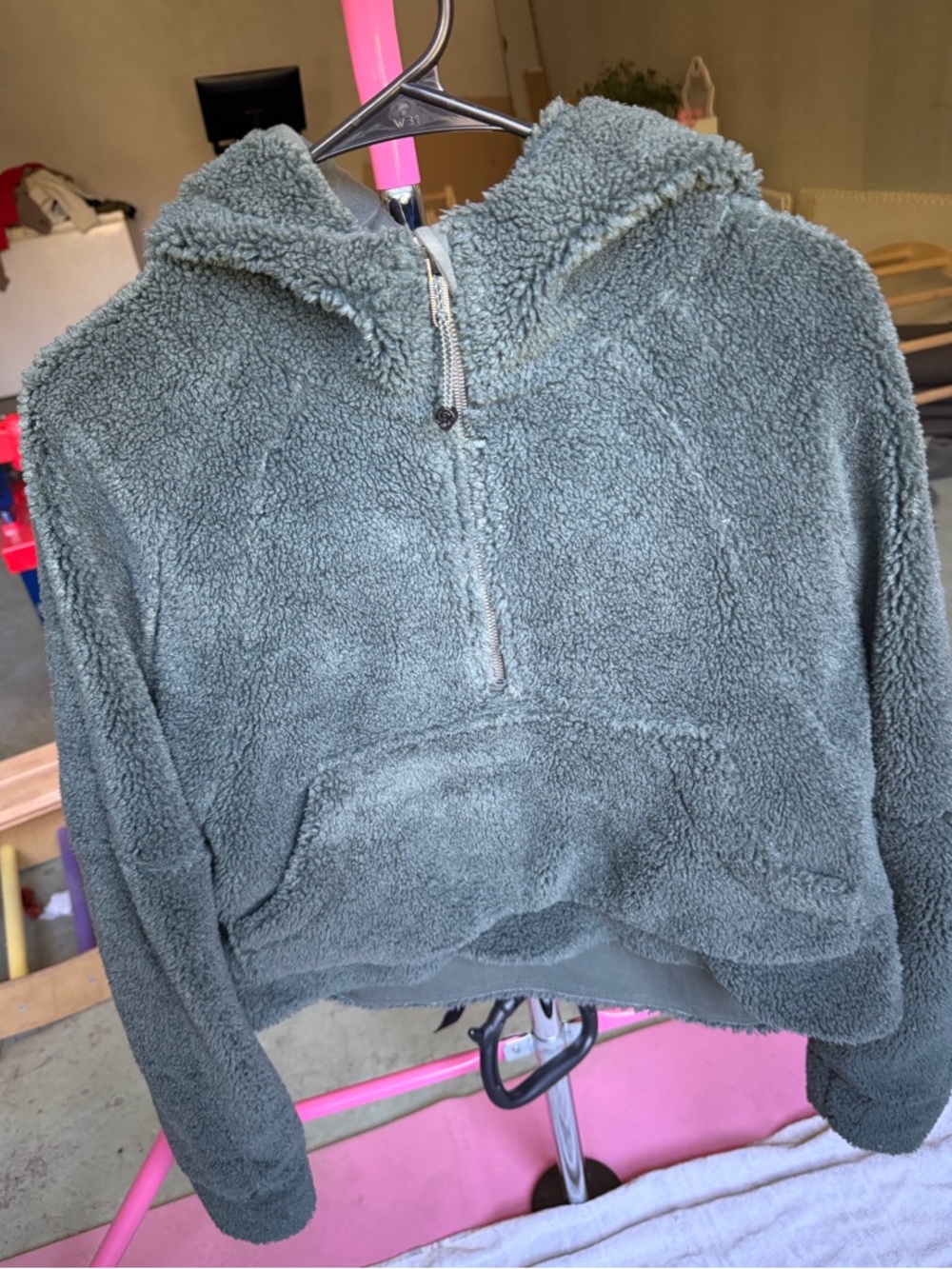 lululemon athletica Plush Half-Zip Scuba Sherpa Hoodie - Pine Green